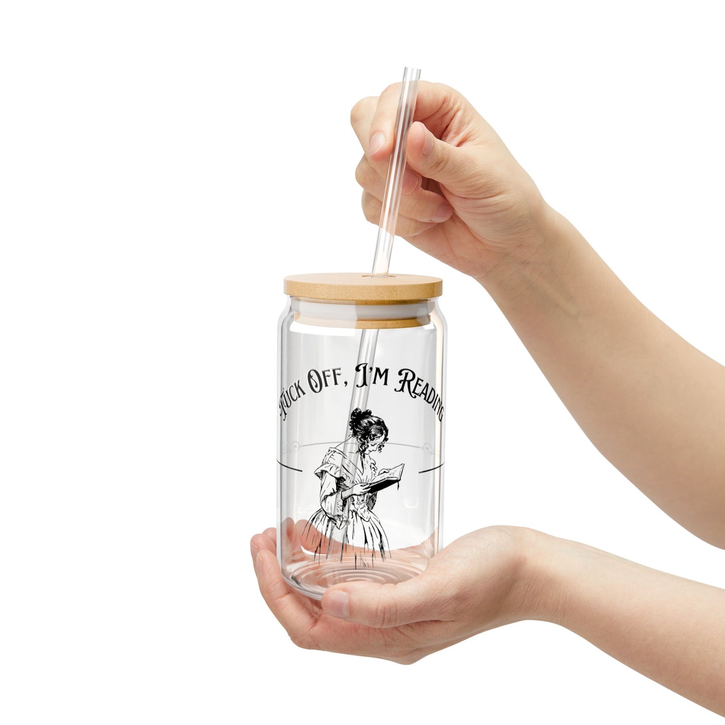 'Fuck off I'm reading' Sipper Glass, 16oz