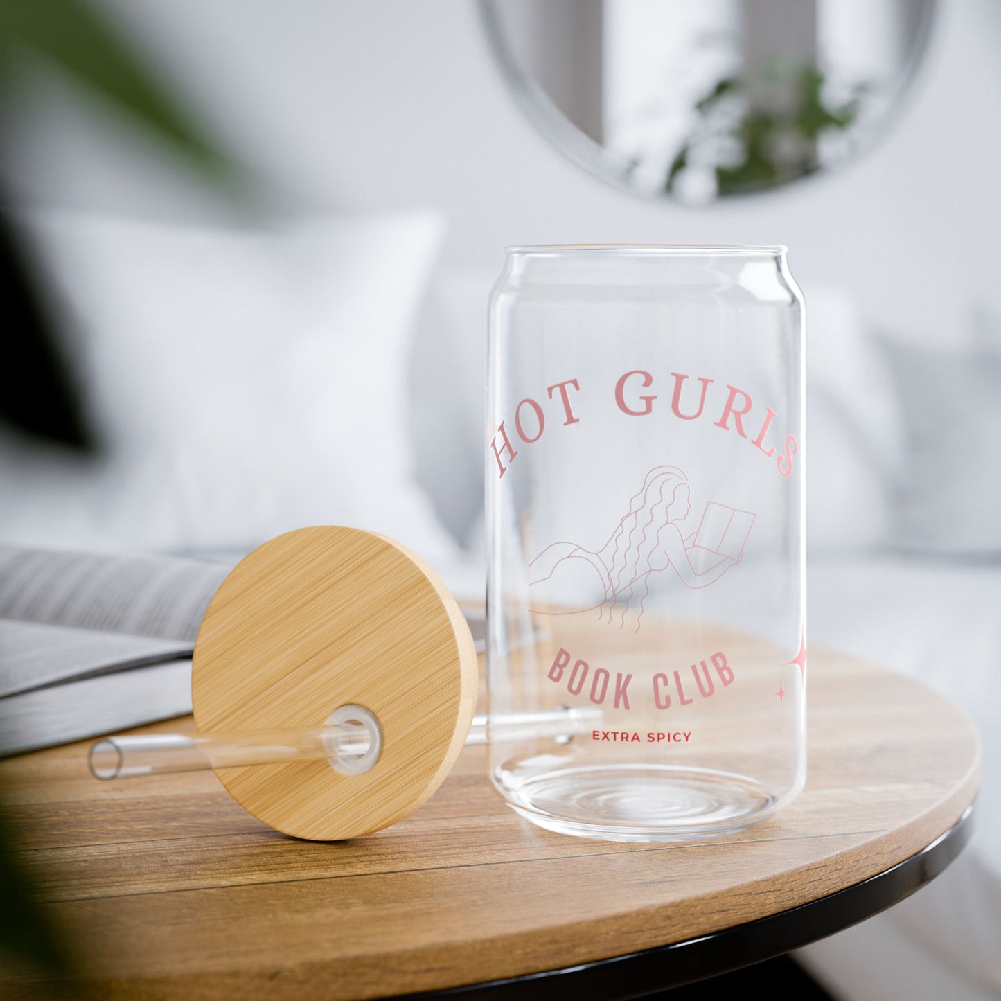 Hot Gurls Book Club : Extra Spicy! Sipper Glass, 16oz