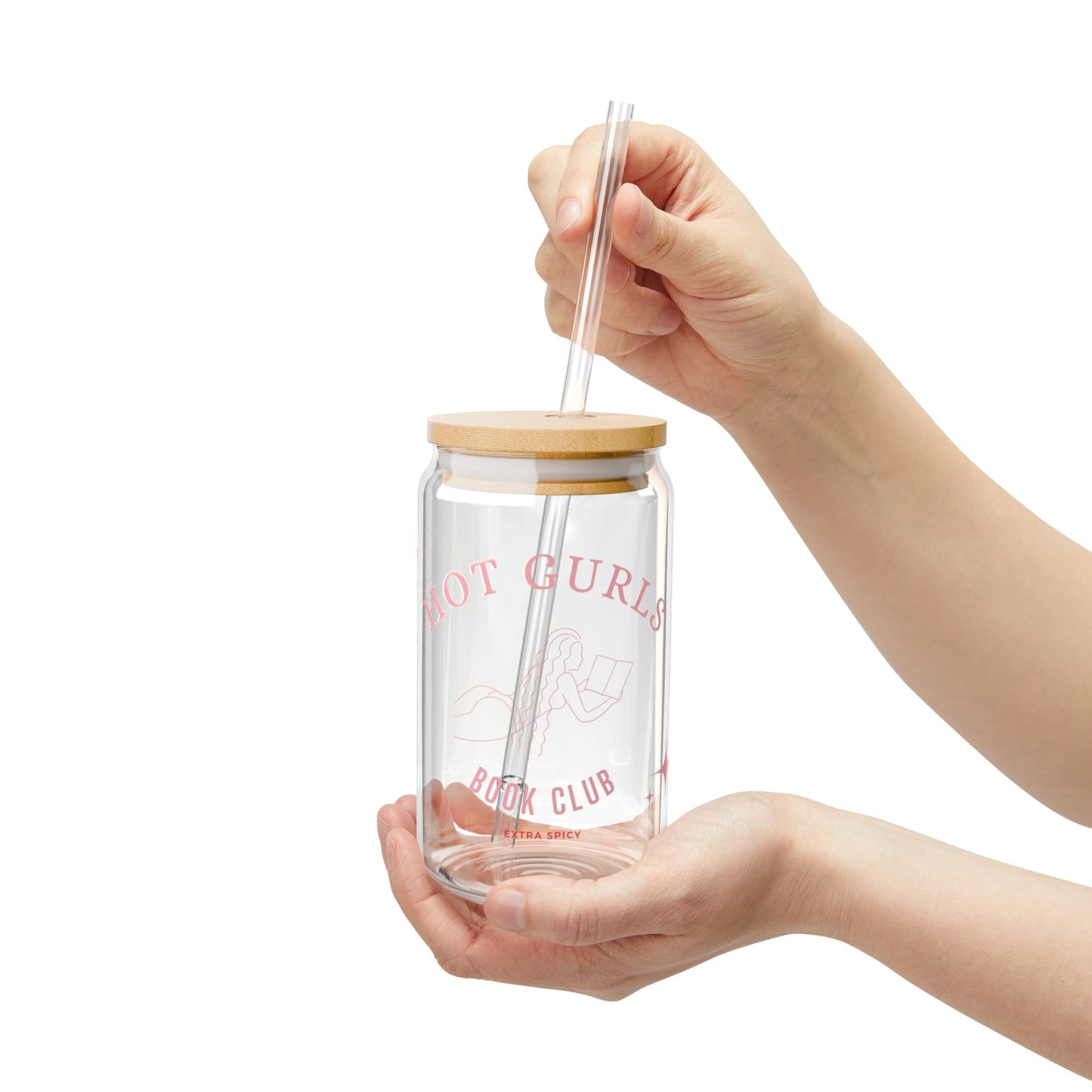 Hot Gurls Book Club : Extra Spicy! Sipper Glass, 16oz