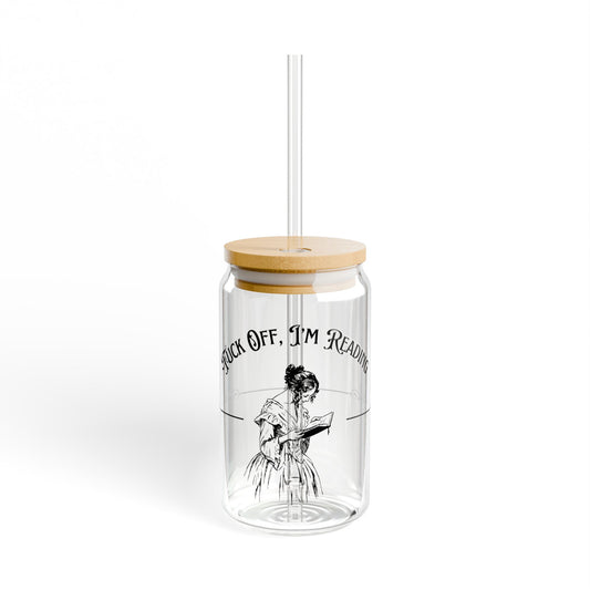 'Fuck off I'm reading' Sipper Glass, 16oz