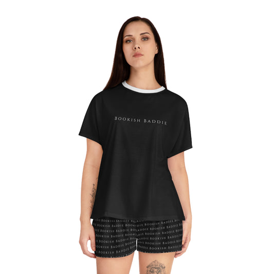 Bookish Baddie Women's Short Pajama Set (AOP)