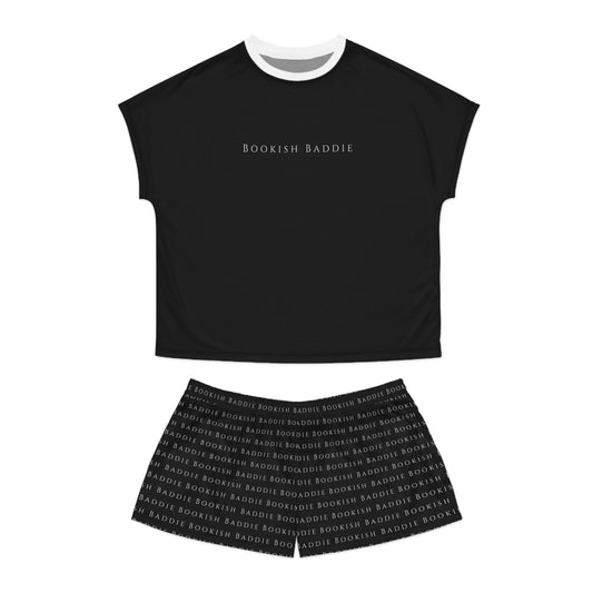 Bookish Baddie Women's Short Pajama Set (AOP)