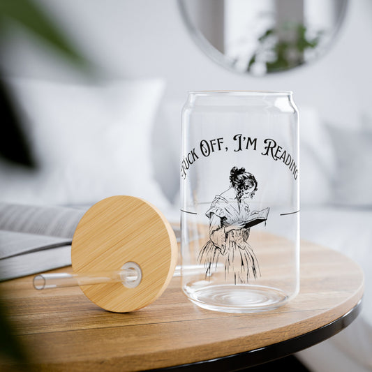 'Fuck off I'm reading' Sipper Glass, 16oz